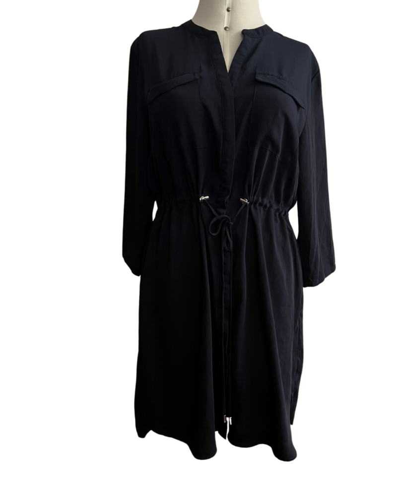 Vestido camisero azul noche
